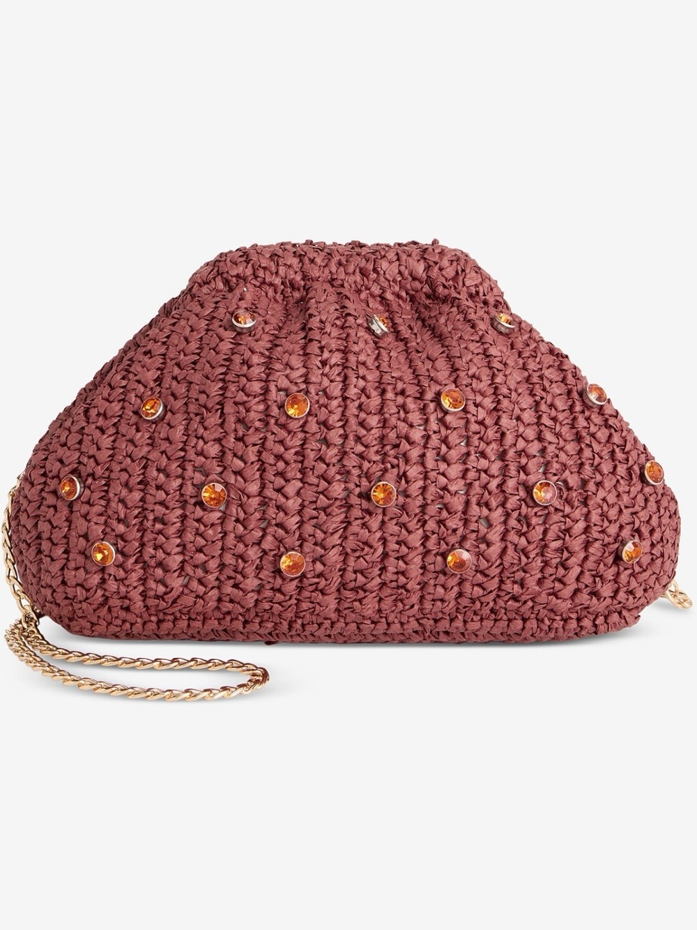 On 34th
Crochet Raffia Shoulder Bag with gems